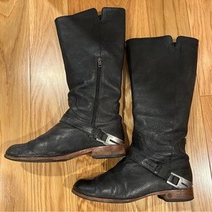 Ugg Channing Pebbles Leather Riding Boots